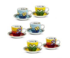 EGAN PAF06/1Z Set Tazzine Caffe, Porcellana, Assortite, 12 unità
