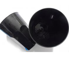 PZ 100 BICCHIERE BLACK NERO ML 400 KRISTAL COCKTAIL MOJITO COCA E RUM HAPPY HOUR APERITIVO APERICENA PLP USA E GETTA