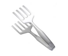 Wly&Home Pinza per Bistecca in Acciaio Inossidabile Pinza da Cucina, Pala per arrosto Pinza per Alimenti, Utensili per Buffet Utensili da Cucina per Cucinare Grigliare Frittura,C