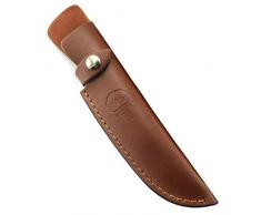 Guaina per coltello in pelle Fodero per coltello tascabile a lama fissa in pelle con chiusura a scatto Supporto fodero per coltello pieghevole Custodia per cintura in pelle