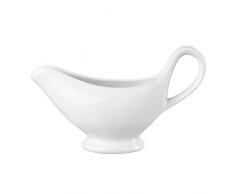 Cabilock Salsiera in porcellana, 300 ml, in ceramica, per bistecche, insalata, caffè