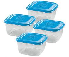 GiòStyle Set 4 Contenitori 0,25 Lt azzurro
