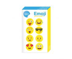 Balvi - Emoji Set di segna Bicchieri in Silicone. Set Composto da 8 Pezzi con Diverse Icone Emoji per distinguere Un Bicchiere dallaltro.