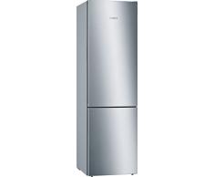 Bosch Hausgeräte KGE39AICA Serie 6 Frigorifero Congelatore, 201 x 60 cm, 249 L Raffreddamento + 88 L Congelamento, VitaFresh, Freschezza più lunga, LowFrost, Illuminazione a LED uniforme, Argento