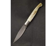 artigiano roberto monni Coltello Artigianale SARDO PATTADA Tascabile Manico in Corno Collezione Sardegna