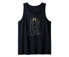 Pop Fizz Clink! Coppe di champagne Capodanno meme Canotta