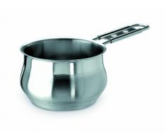 Barazzoni Tummy Casseruola manico lungo, Acciaio inox 18/10, Diametro cm 12, Litri 0,75. Made in Italy.