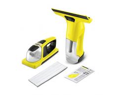 Lavavetri Aspiragocce Kärcher WV 6 + KV 4 con Funzione Vibrante per sporco ostinato, per la Pulizia di Vetri, Piastrelle, Cabine Doccia, Piani a Induzione, Durata batteria 100min, Serbatoio 150ml