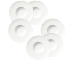 Tognana cucina, 24 cm, in porcellana "Happy Hour-Piatto da zuppa, colore: bianco sporco