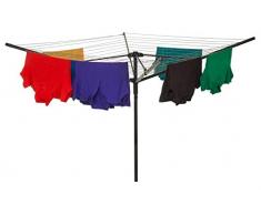 FiNeWaY Heavy Duty design 45 m 4 bracci stendibiancheria Garden stendibiancheria a ombrello con di picchetto e peg bag