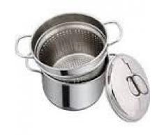 SACIM CUOCIPASTA PASTAIOLA con CESTELLO da 16 CM con Doppio Fondo Adatta Anche per L INDUZIONE Made in Italy