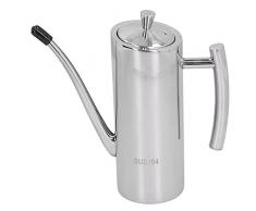 700ML Oliera in Acciaio Inox Salvagoccia, Bottiglia Olio Portatile Contenitore Olio Bottiglie per Dispenser di Olio Oliera Salvagoccia Pentola per Olio a Tenuta Stagna Drizzler per Cucina,BBQ,Grill