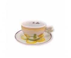 THUN Caffe al Volo Dolcefiore Tazza cappuccino colorata art P1359V44