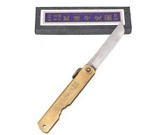Higonokami Coltello Tascabile Pieghevole Giapponese Warikomi KenGata Fatto a Mano in Giappone da Nagao Kanekoma