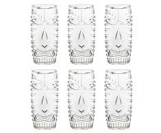 Libbey Bicchiere da Cocktail Tiki Cooler - 591 ml / 59,1 cl - 6 pz. - lavabile in lavastoviglie - design divertente - alta qualità