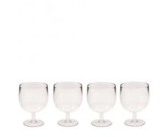 ZAK Designs 1025-640 - Stacky, set 4 bicchieri da liquore a stelo trasparenti impilabili, capienza: 6 cl