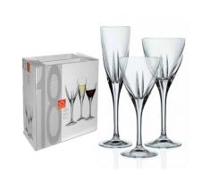Rcr Servizio 18 Calice Vetro Fusion Arredo Tavola, Trasparente