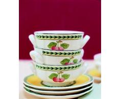 Villeroy & Boch French Garden Fleur Piatto Tazza da Brodo, 17 cm, Premium Porcellana, Multicolore