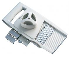 Leifheit 22138 Grattugia 4In1, Acciaio Inossidabile, Bianco, 31x12