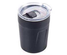 TROIKA Unisex – Tazza termica per adulti Espresso Duo, nero, 1 pezzo (1 pezzo)