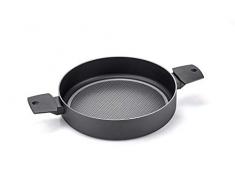 Moneta Recy Tegame 2 Manici 28 cm Ricicla 64 Lattine, Net Induction, Nero, Corpo Alluminio 100% Riciclato