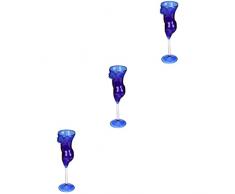BESTonZON 3Pcs Bicchieri Di Champagne Bicchieri Martini Bicchieri Vino Decorativi Grande Ciotola Portata Tazza Cocktail Forma Del Corpo Bicchieri Whisky Bevande Calici