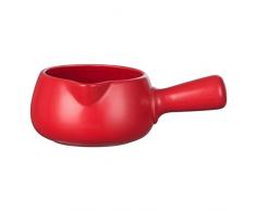 PDGJG Scaldino in ceramica al burro di latte mini pentolino pentole (colore: rosso)
