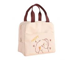 Generic Scatola per studenti, portatile, isolante, borsa per il pranzo, utensili e per la casa, piccolo cestino per la spesa (bianco, taglia unica)