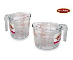 Arcuisine 4937110 Caraffa graduata di vetro, 1 litro