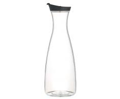 Kitchencraft - Caraffa grande per succo con coperchio, colore: Nero, 1.5 L