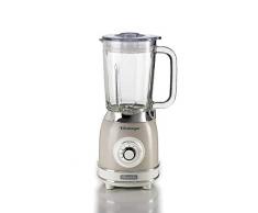 Ariete 583, Frullatore di Vetro Vintage, 1,5 Litri, 4 Lame, 4 Velocità, 1000 Watt, Beige