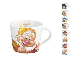 Home - Disney - Tazza da caffè in ceramica originale Biancaneve e i 7 nani, disegni assortiti, 1 unità