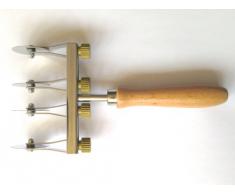 ELETTRO CENTER Art.169 Tagliapasta Regolabile, Acciaio Inossidabile, Argento