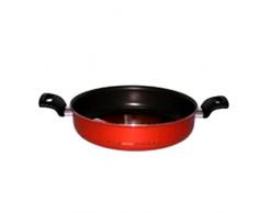 ALLUFLON Moneta Tegame 2 Manici Antiaderente zecchino cm26 Pentole Cucina, Alluminio, Arancio