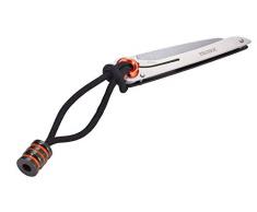 TROIKA Taschenmesser – KNF80/BK – Coltellino per Aprire – edc - Outdoor– Funzione di Blocco – Fascetta in Nylon per Fissare – Acciaio Inox 420, Nylon – Arancione, Nero Originale