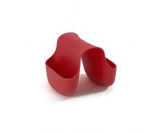 Umbra 330210-505 Saddle Portaspugne in plastica, colore: Rosso