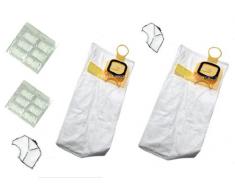 Polti- Kit 12 Sacchetti+ 12 Profumi + 2 Filtro motore folletto VK 140 150 Aspiratore Vorwerk Adattabili