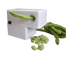 pelamatic Robito Vaina - Sgranatrice per fagioli grandi, pelapatate elettrico, plastica, bianco, 2022