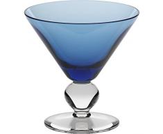 Coppe per gelato, coppe in vetro~COCKTAIL~ Blu, 11 cm, Vetro trasparente(GELATO VERO powered by CRISTALICA)