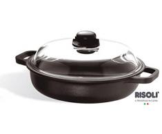 Risolì Tegame Con Coperchio Induction Antracite 32 cm