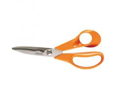 FISKARS Forbici da Cucina, Acciaio Inossidabile, Arancione, 1.7 x 8.5 x 18 cm
