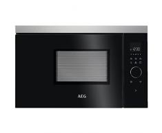 AEG MBB1756DEM - Microonde da incasso, 60 cm, funzionamento touch, funzione grill, display con orologio