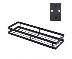 Cucina mensola della cucina rack di stoccaggio 35 centimetri Cucina Punch-libera for montaggio a parete, aromi e spezie rack di stoccaggio (nero) ZYS regalo di giorno del servizio di pulizie e Organiz