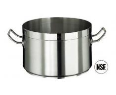Paderno 12107-32 Casseruola Alta 2 Maniglie, 32 cm, Acciaio Inox