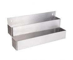 Speedrack Doppia Portabottiglie per 12 Bottiglie Acciaio Inox 56cm Attrezzatura Barman