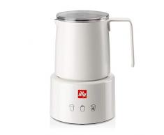 illy Milk Frother, Montalatte Elettrico per Schiuma latte Calda e Fredda e Cioccolata Calda
