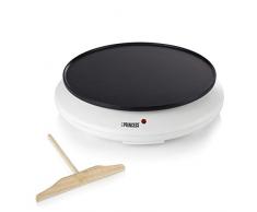 Princess Crepiera Elettrica 492227, 1100 W, Nero Bianco