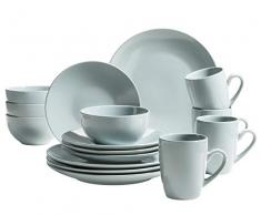 MÄSER 931913 Pastell Collection - Servizio da tavola moderno per 4 persone, 16 pezzi, in ceramica, gres