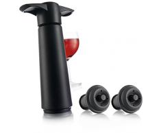 Vacu Vin Pompa Salvavino con 2 Tappi per Il Vuoto - Nero