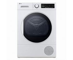 LG RH80M3AV6R Asciugatrice a Carica Frontale 8 kg, Serie M3, Classe A++, Condensazione con Pompa di calore, Ciclo Igiene, Sensore Asciugatura, Refrigerante R290, Bianca